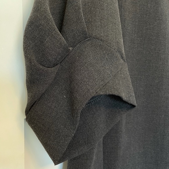 Korean style dress, 100% wool (grey) - Picture 4 of 5